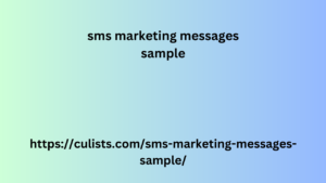 sms marketing messages sample